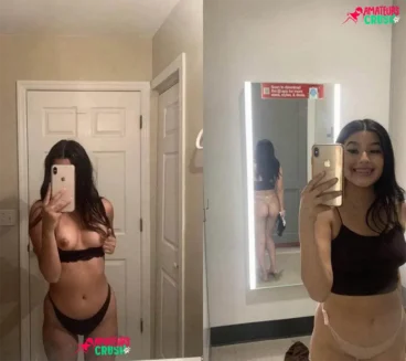 naked puffy tits out bra selfie sexy ass from behind