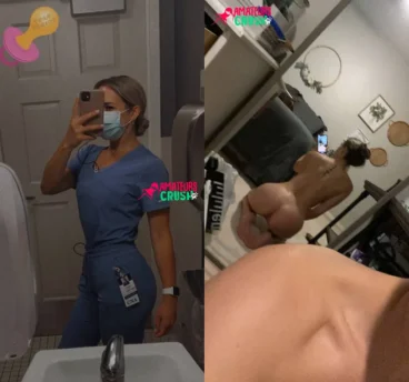 amateur nurse dressed undressed tight ass from the back